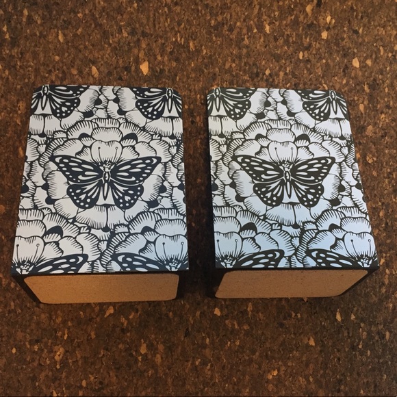 Butterfly Bookend Set /Metal w/Cork Bottoms /GUC - Picture 3 of 7